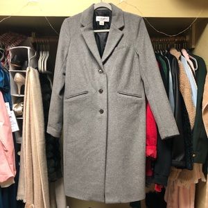 Liz Claiborne Grey Trench Coat Size S